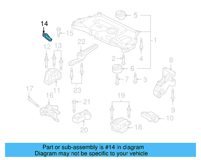 Rear Support 1K0-199-855-BJ - View 78