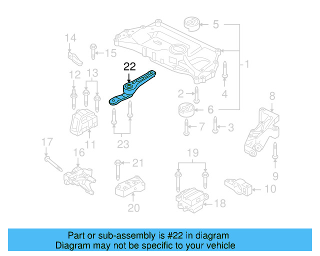 Rear Support 1K0-199-855-BJ - View 76