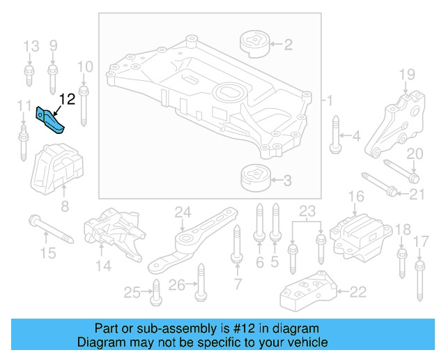 Motor Mount Support 1K0-199-588 - View 47