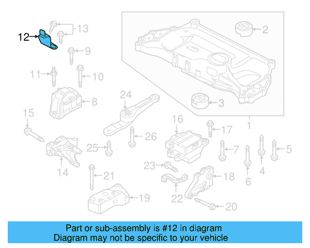 Support Bracket 06K-199-207-A - View 17