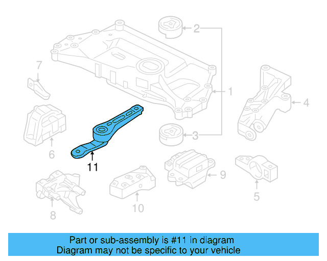 Rear Support 1K0-199-855-BJ - View 85