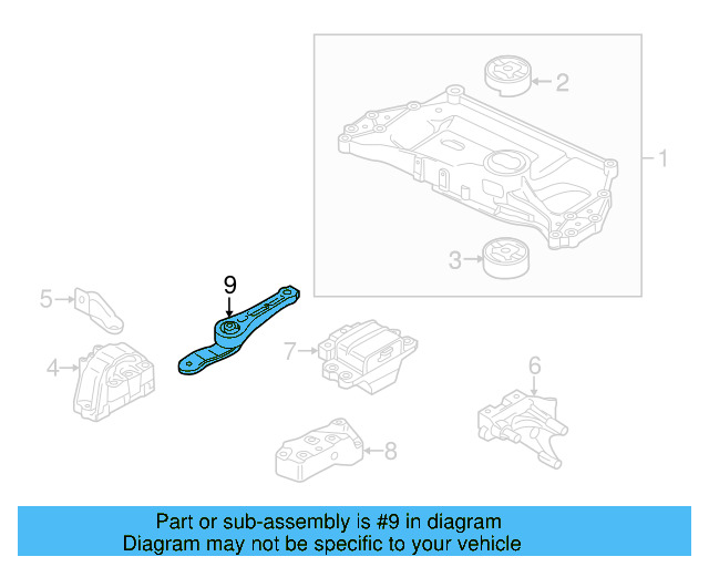 Rear Support 1K0-199-855-BJ - View 82