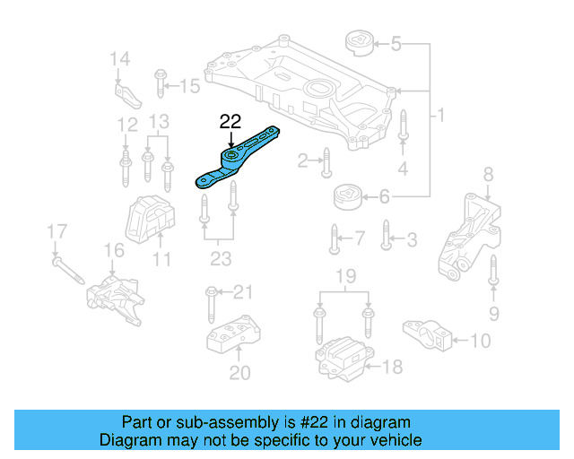 Rear Support 1K0-199-855-BJ - View 89