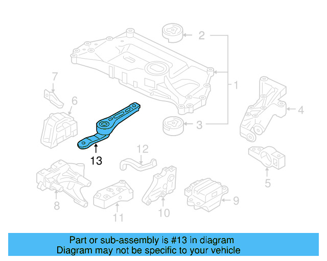 Rear Support 1K0-199-855-BJ - View 88