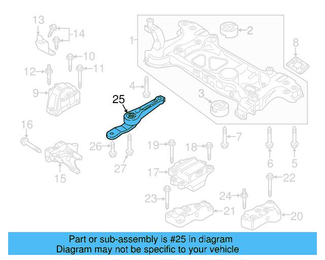 Rear Support 1K0-199-855-BJ - View 43