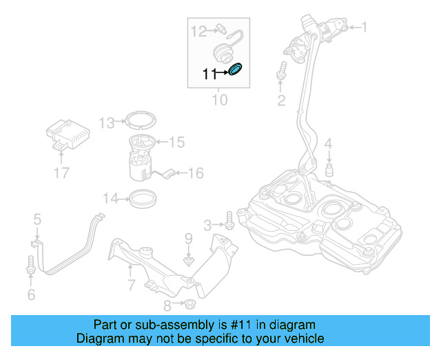 Fuel Cap Seal 1K0-201-557-A - View 47