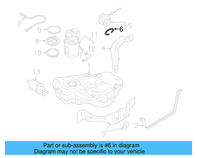 Fuel Cap Seal 1K0-201-557-A - View 71