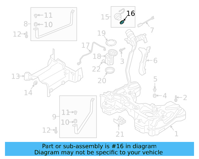 Fuel Cap Seal 1K0-201-557-A - View 42