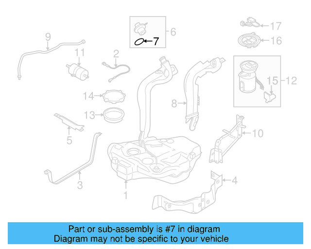 Fuel Cap Seal 1K0-201-557-A - View 86