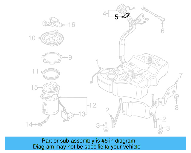 Fuel Cap Seal 1K0-201-557-A - View 82
