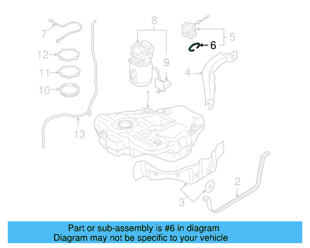 Fuel Cap Seal 1K0-201-557-A - View 84