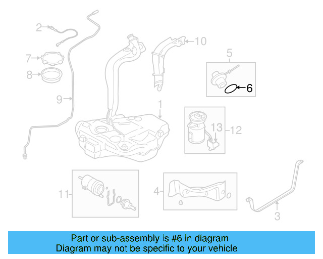 Fuel Cap Seal 1K0-201-557-A - View 40