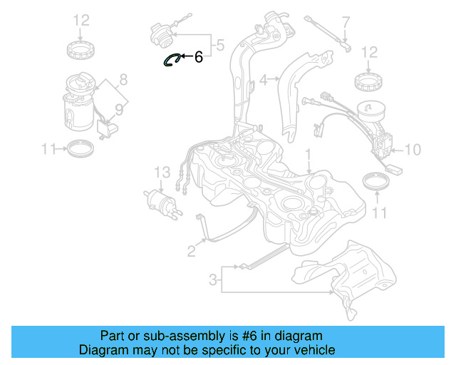 Fuel Cap Seal 1K0-201-557-A - View 38