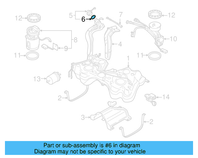 Fuel Cap Seal 1K0-201-557-A - View 92