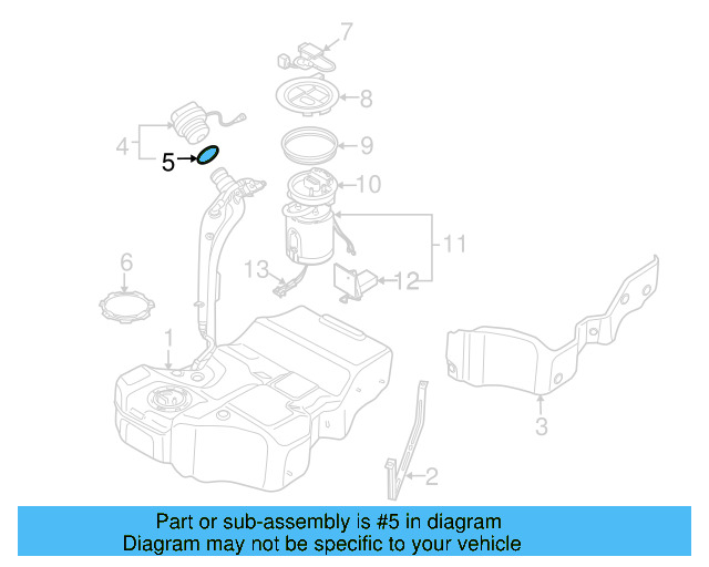 Fuel Cap Seal 1K0-201-557-A - View 32