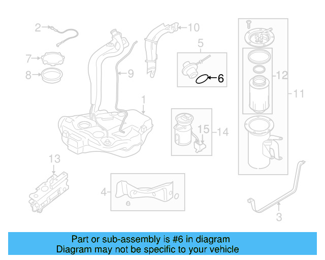 Fuel Cap Seal 1K0-201-557-A - View 91