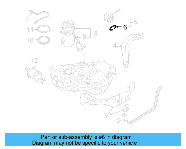 Fuel Cap Seal 1K0-201-557-A - View 10