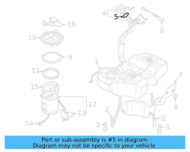 Fuel Cap Seal 1K0-201-557-A - View 77