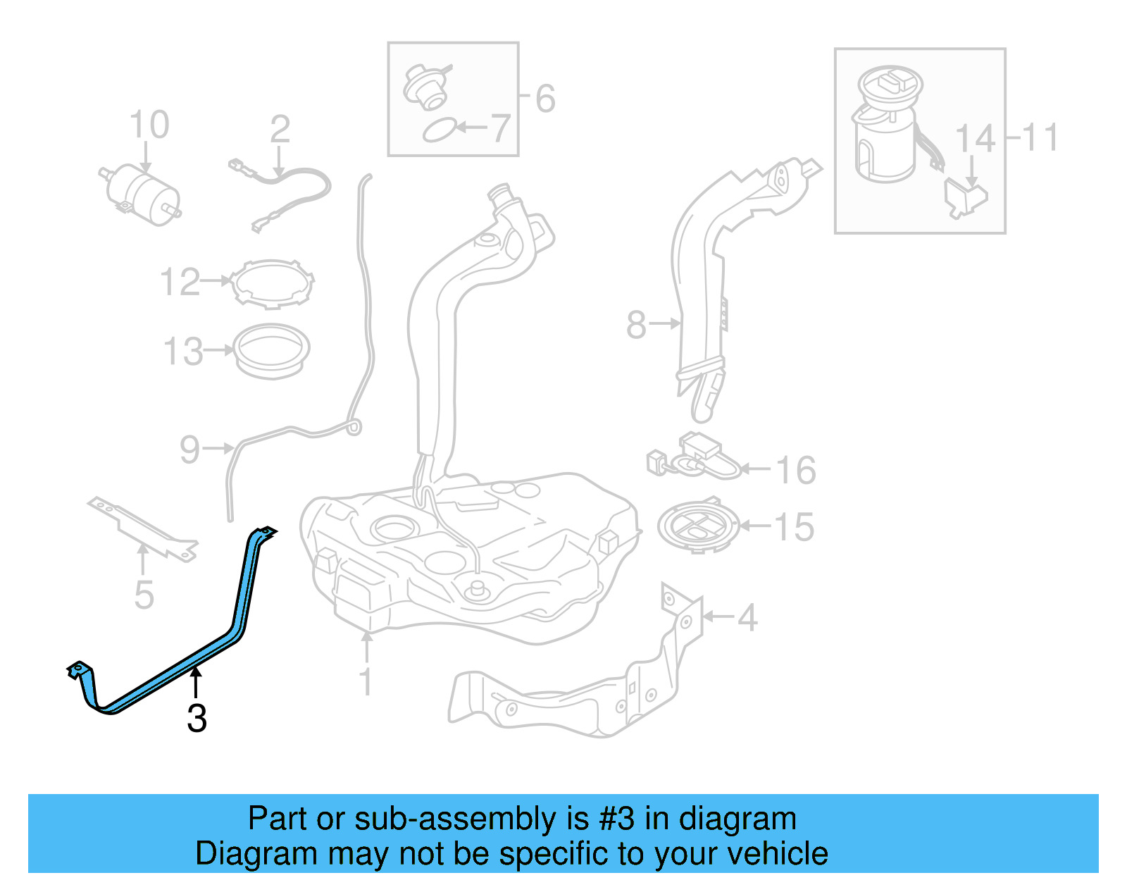 Tank Strap 1K0-201-656-C - View 12