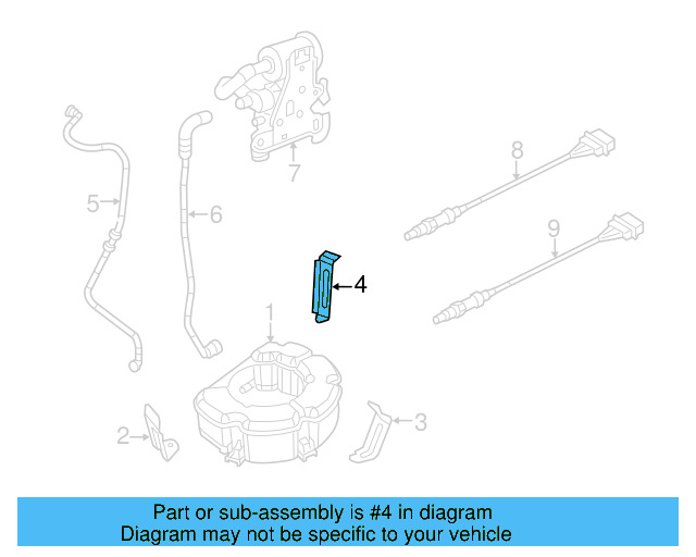 Vapor Canister Bracket 1K0-201-827-D - View 31
