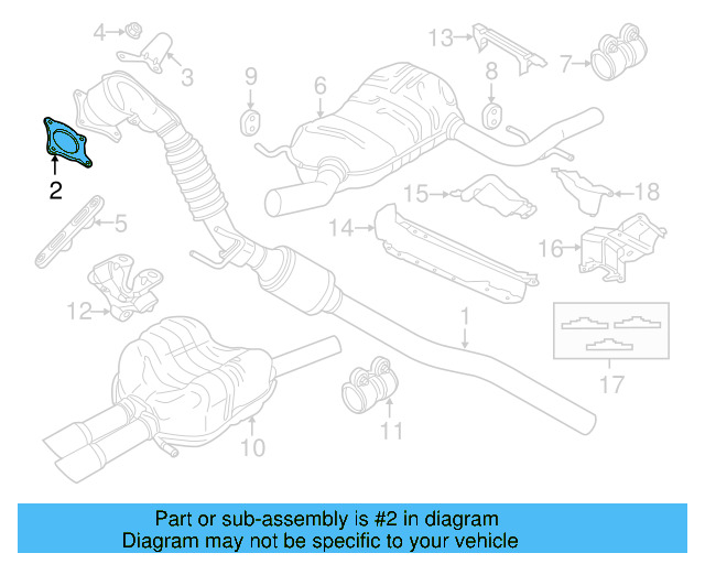 Converter & Pipe Gasket 1K0-253-115-AB