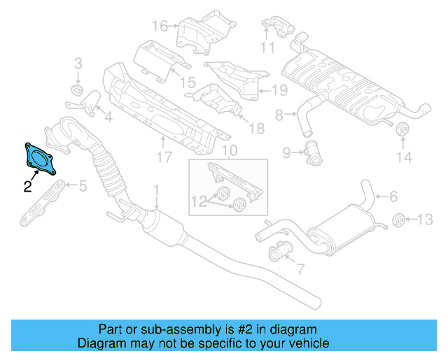 Converter & Pipe Gasket 1K0-253-115-AB - View 14
