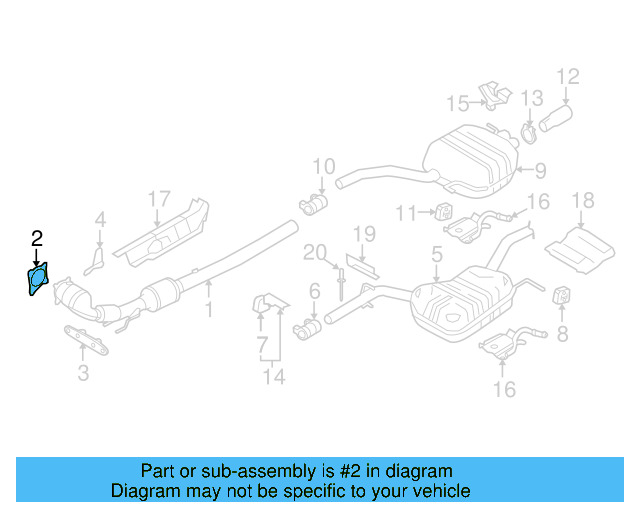 Converter & Pipe Gasket 1K0-253-115-AB - View 15
