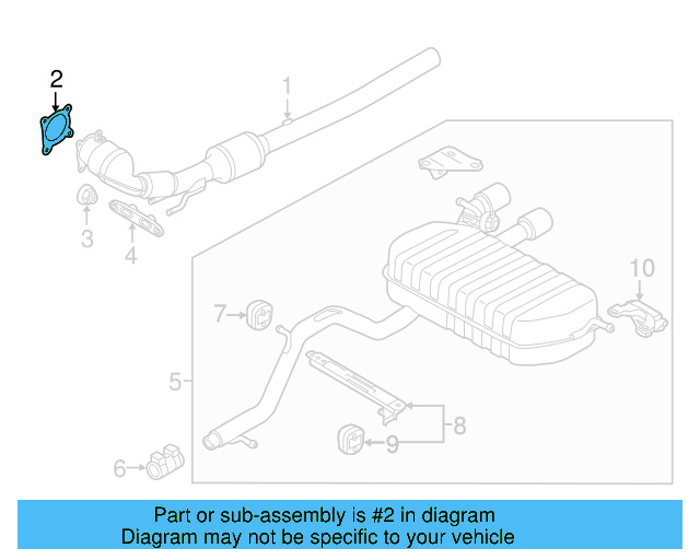 Converter & Pipe Gasket 1K0-253-115-AB - View 16
