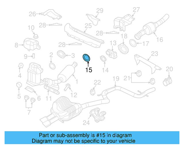 Converter & Pipe Gasket 1K0-253-115-AE - View 87