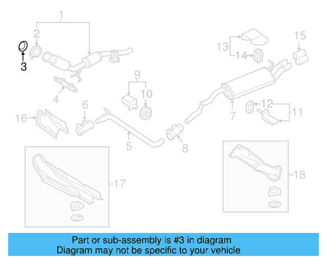 Converter & Pipe Gasket 1K0-253-115-AE - View 16