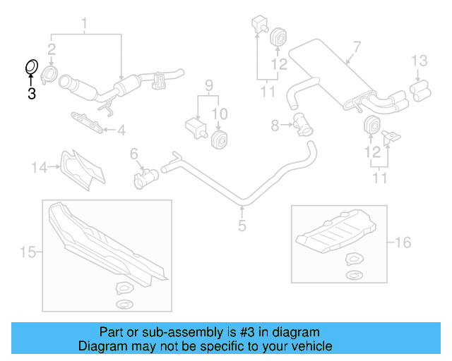 Converter & Pipe Gasket 1K0-253-115-AE - View 65