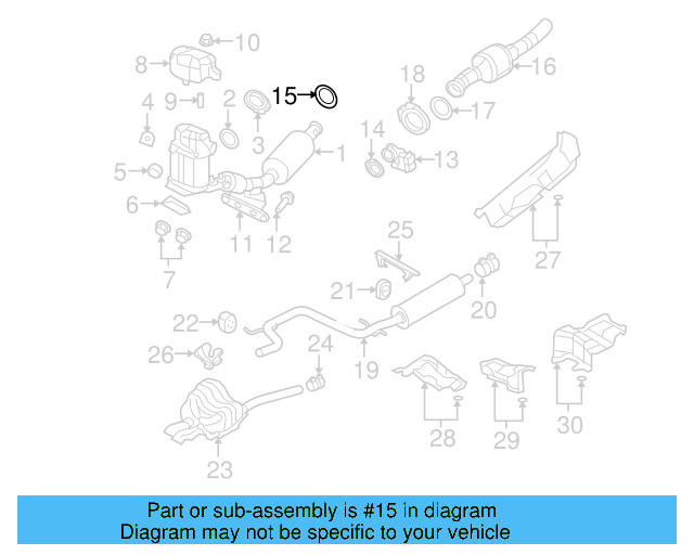 Converter & Pipe Gasket 1K0-253-115-AE