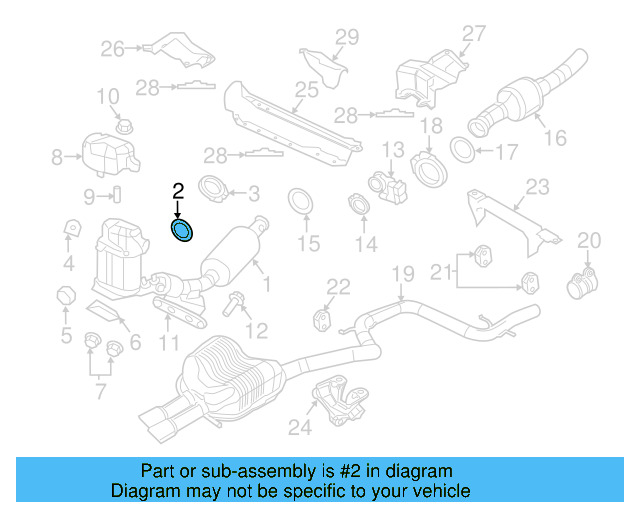 Converter & Pipe Gasket 1K0-253-115-AE - View 83