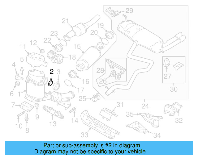 Converter & Pipe Gasket 1K0-253-115-T - View 34