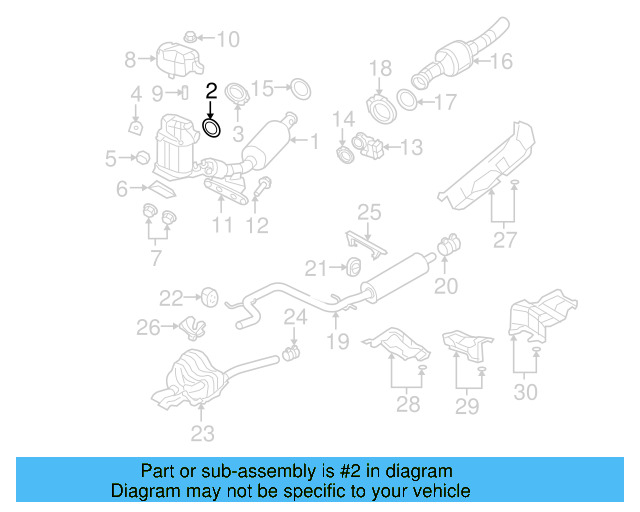 Converter & Pipe Gasket 1K0-253-115-T - View 43