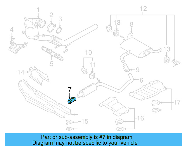 Muffler & Pipe Clamp 1K0-253-141-AA - View 9