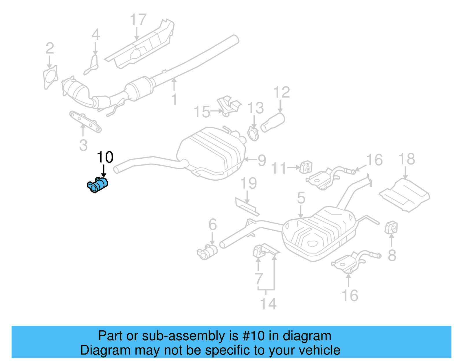 Muffler & Pipe Clamp 1K0-253-141-H - View 13