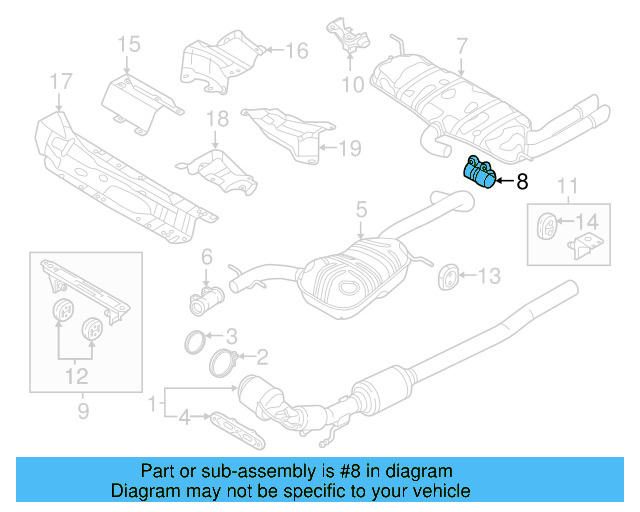 Muffler & Pipe Clamp 1K0-253-141-H - View 58