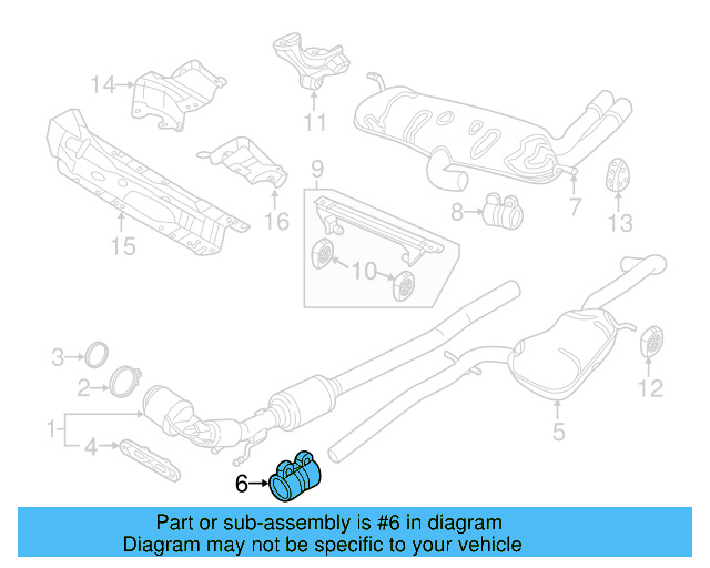Muffler & Pipe Clamp 1K0-253-141-H - View 9