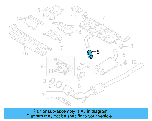 Muffler & Pipe Clamp 1K0-253-141-H - View 91