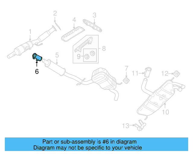 Muffler & Pipe Clamp 1K0-253-141-H - View 59