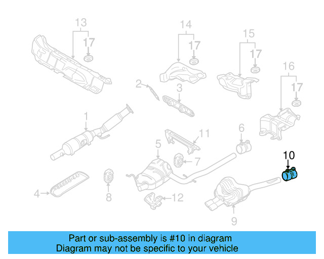 Muffler & Pipe Clamp 1K0-253-141-H - View 51