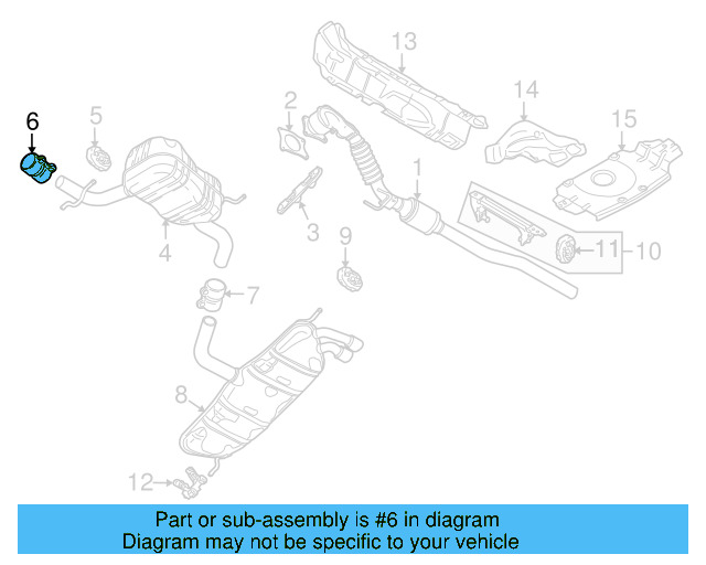 Muffler & Pipe Clamp 1K0-253-141-H