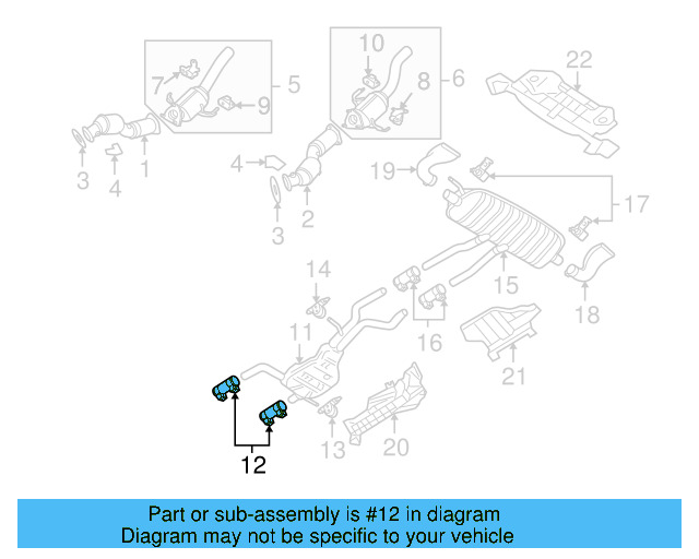 Muffler & Pipe Clamp 1K0-253-141-H - View 62