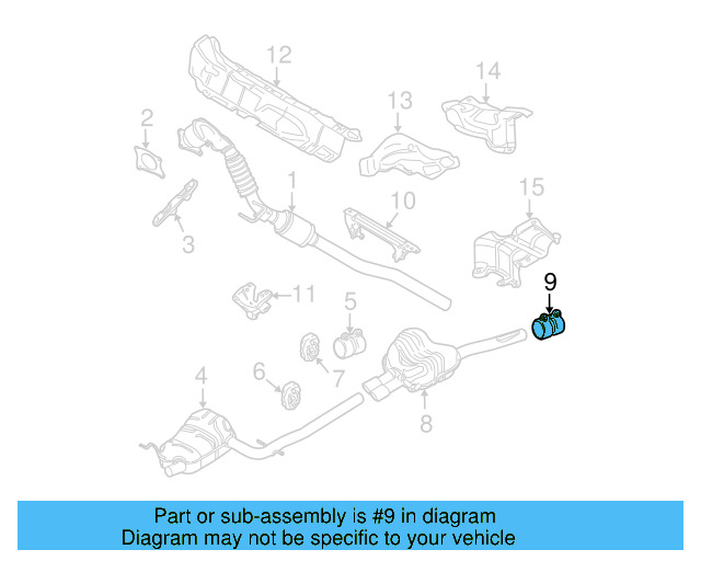 Muffler & Pipe Clamp 1K0-253-141-H - View 36