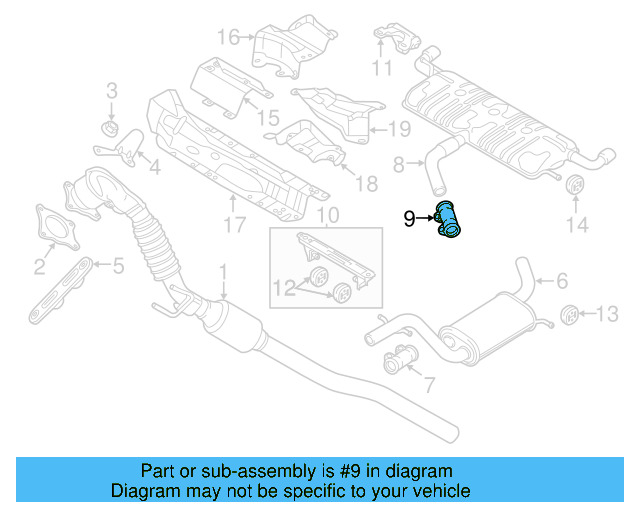 Muffler & Pipe Clamp 1K0-253-141-H - View 50