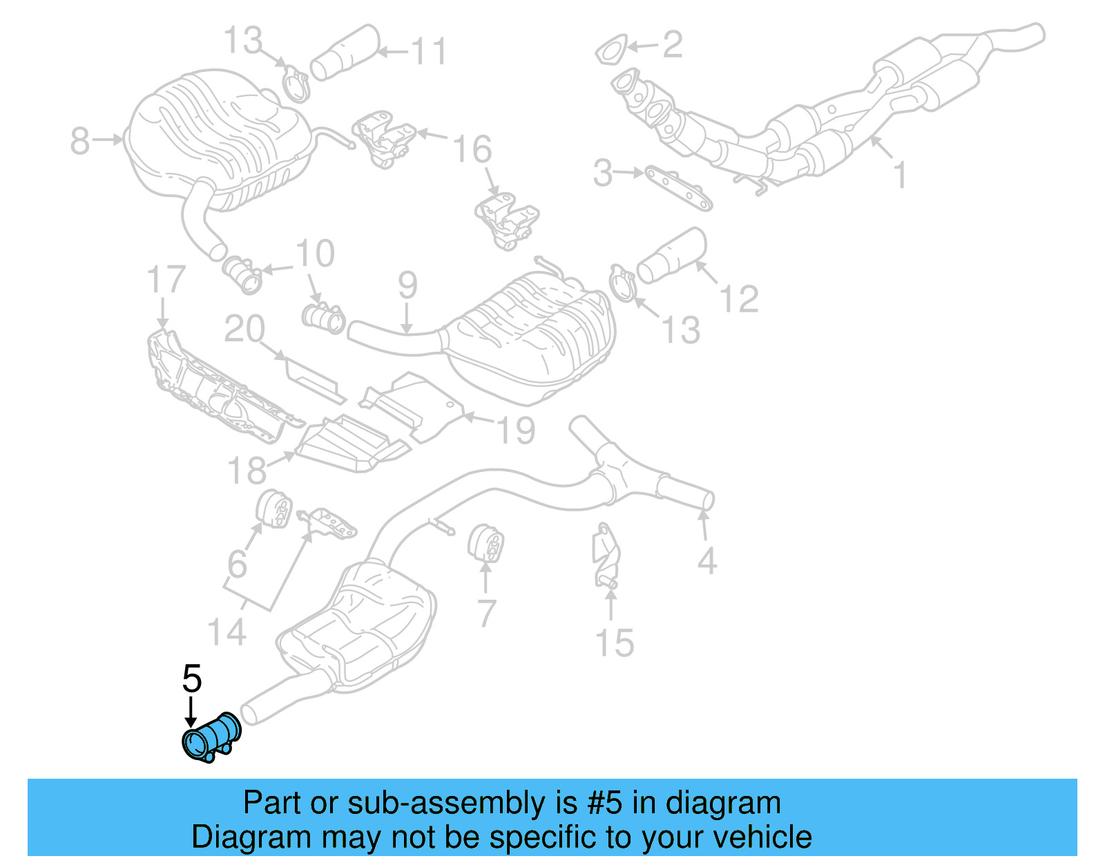 Muffler & Pipe Clamp 1K0-253-141-J - View 15