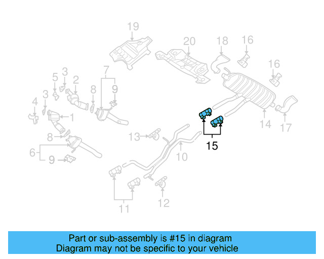 Muffler & Pipe Clamp 1K0-253-141-J - View 16