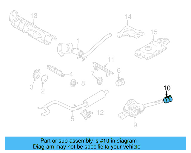 Muffler & Pipe Clamp 1K0-253-141-M - View 17