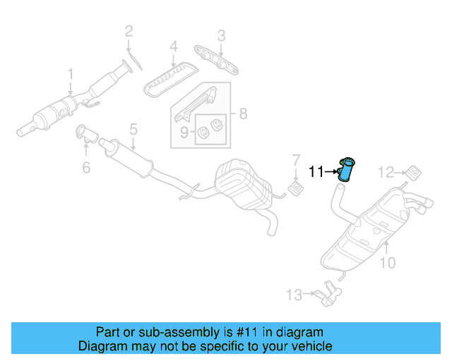 Muffler & Pipe Clamp 1K0-253-141-H - View 93